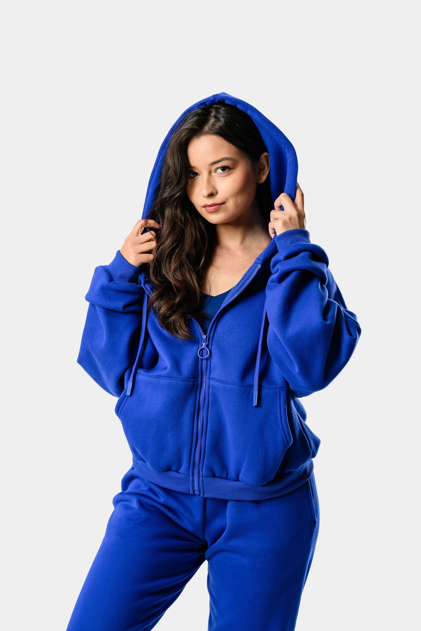 CozyTec Full Zip Hoodie - Deep Blue