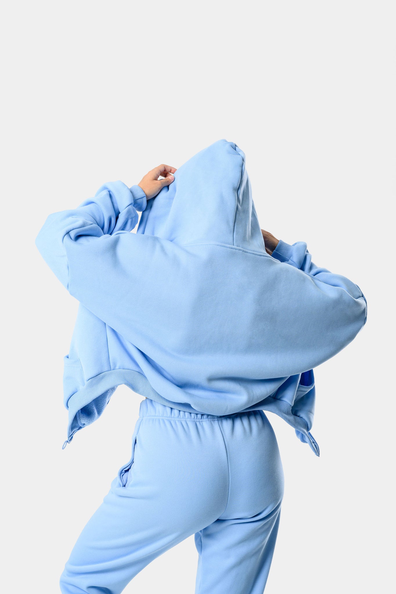 CozyTec Full Zip Hoodie - Light Blue