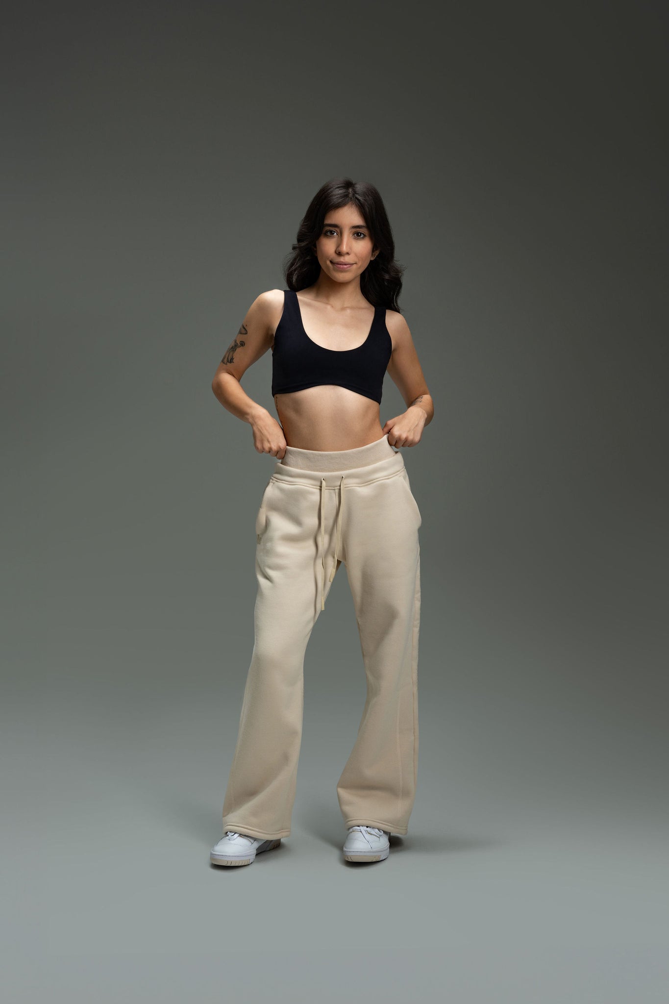 CozyTec Wide Leg Sweatpants 30" - Blush Nude