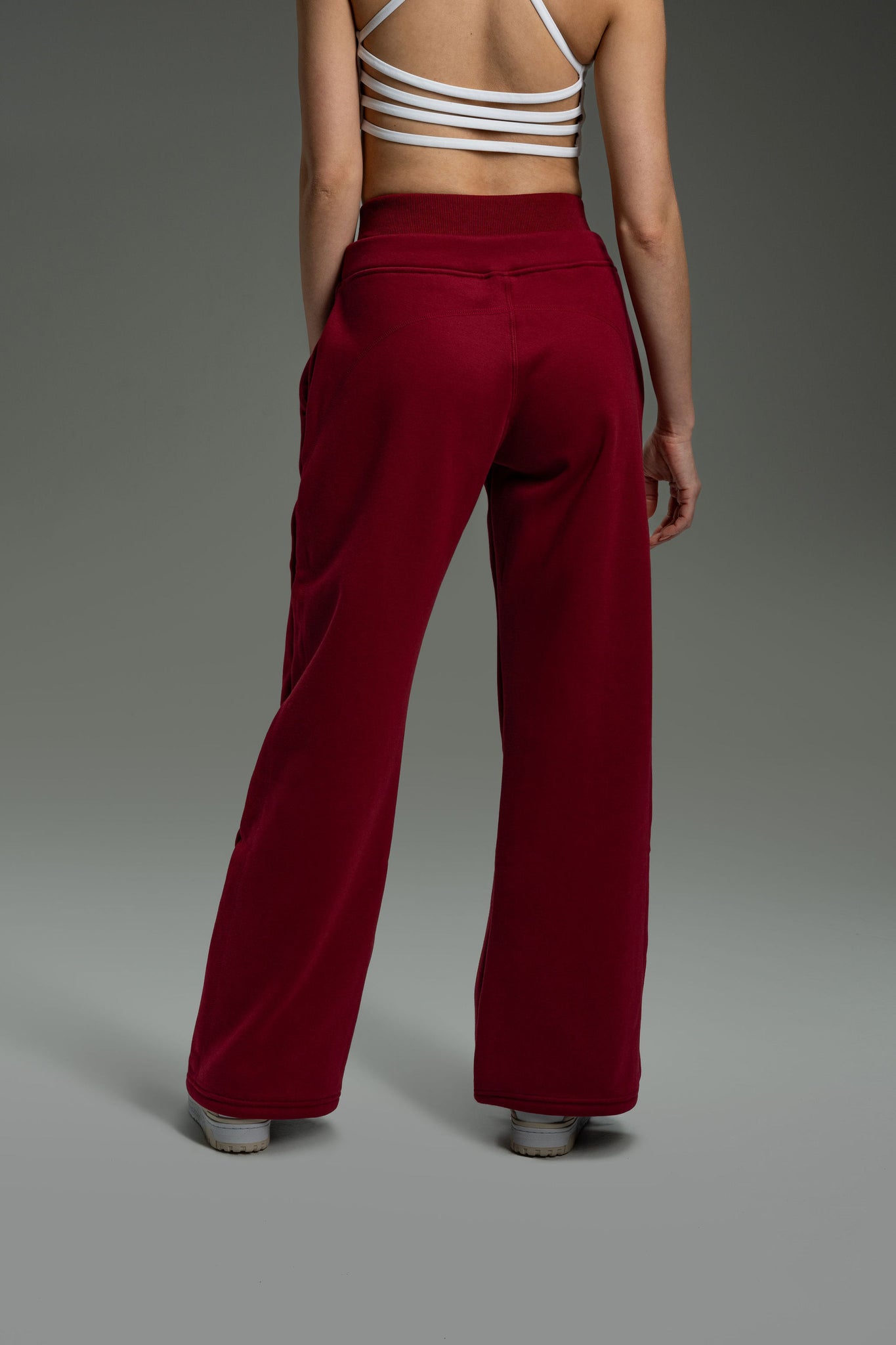 CozyTec Wide Leg Sweatpants 30" - Cherrywood