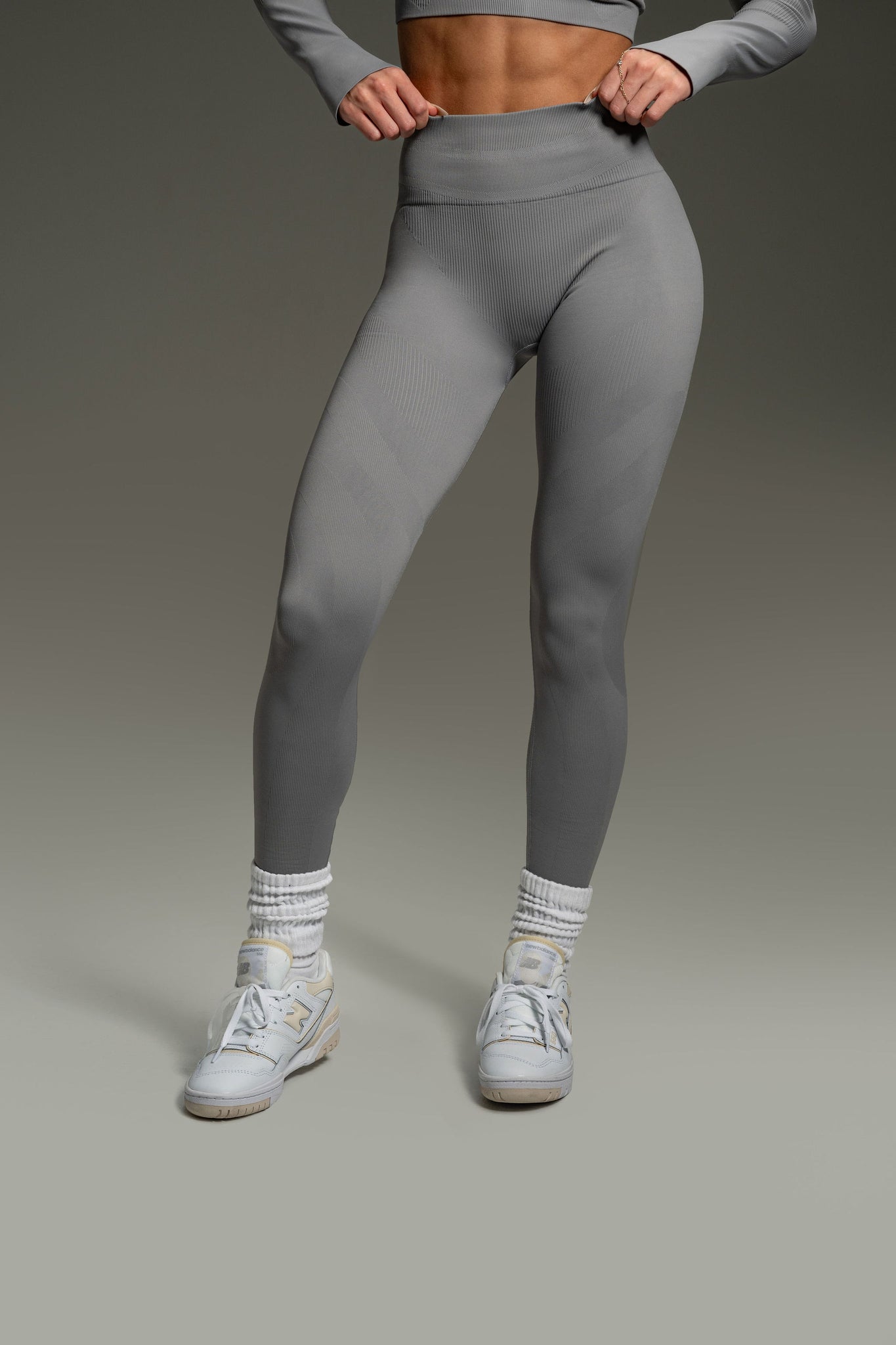 Electra Seamless Long Leggings - Titanium Grey