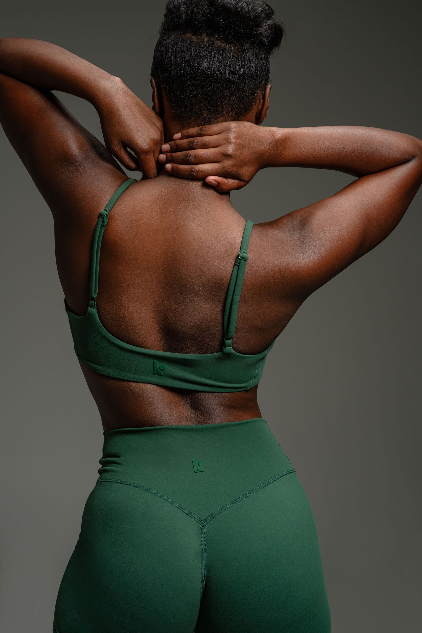 Charm Sports Bra - Dark Green