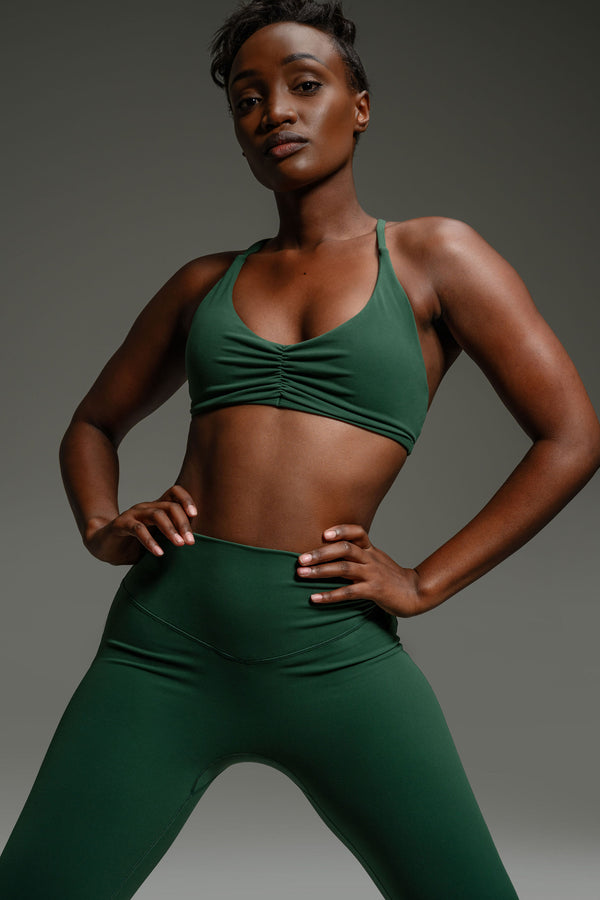 Sienna Alura Sports Bra - Dark Green