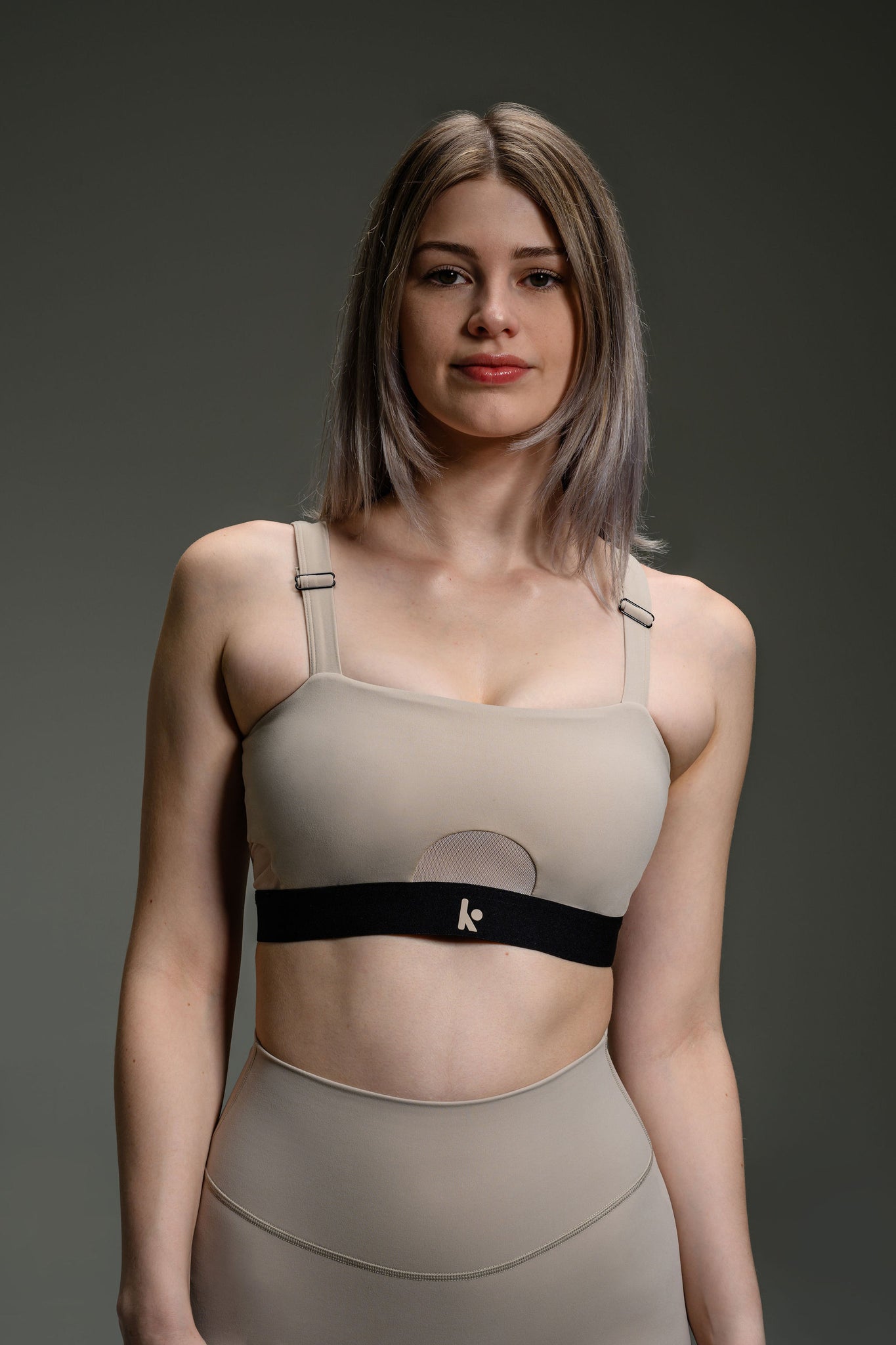 Square Bra Mesh II  - Dune