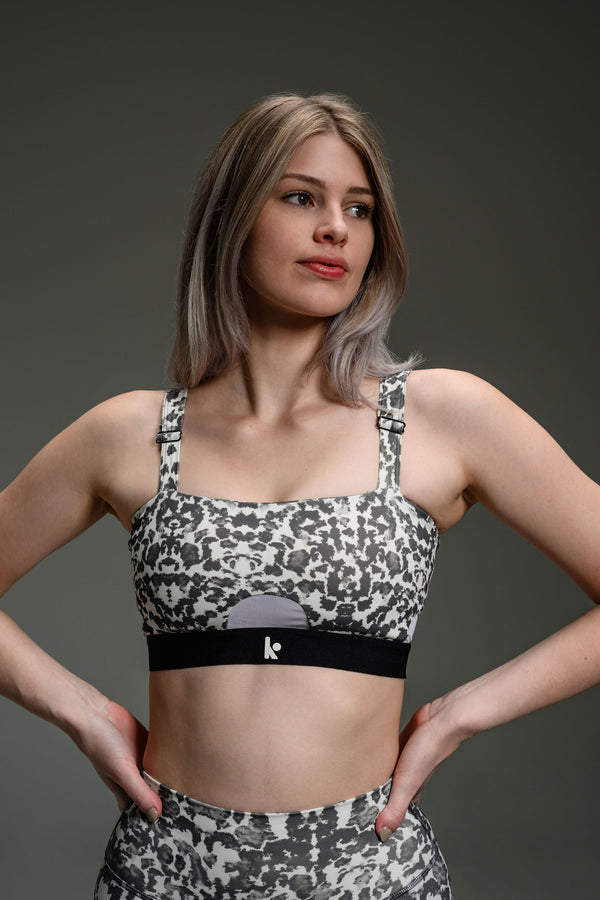 Square Bra Mesh II - Leopard Print